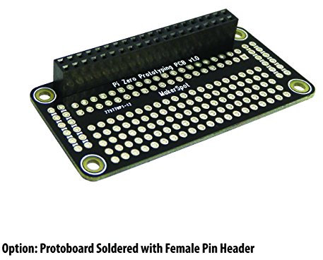 MakerSpot RPi Raspberry Pi Zero Proto Breadboard HAT Soldered with Female Pin Connector PCB Prototyping Board
