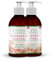 Kitama Massageöl Neutral 1000ml (2 x 500ml) mit zwei Lotionspumpen (braune PE Flaschen) | Körperöl zum Einsatz für Massagen I Für Thai-Massage Physiotherapie & Spa