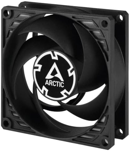ARCTIC P8 PWM PST CO - 80 mm Case Fan, PWM Sharing Technology (PST), Pressure-optimised, Dual Ball Bearing for Continuous Operation, Computer, 200-3000 rpm