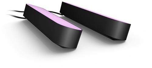 Philips Play Light bar Double Pack 7820230P7 Play Light bar Double Pack 7820230P7, Black, Integrated LED, 530 lm, 25000 h, Bedroom, Living Room, Synthetics