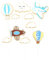Amosfun 20pcs Kids Birthday Cake Toppers Cartoon Cloud Hot Air Balloon Airplane Shape Cupcake Toppers Cake Decorations for Baby Shower Kids Day Decorations