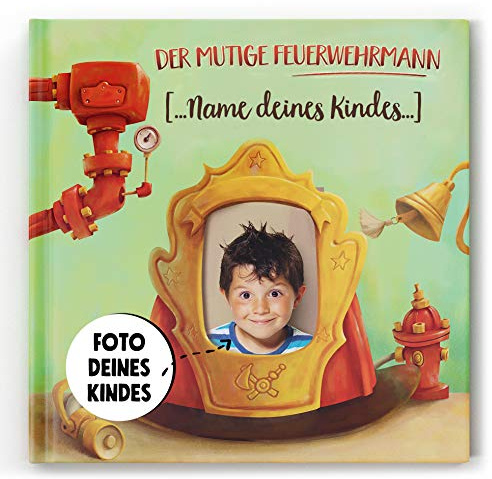 Bookhero Personalisiertes Kinderbuch über einen Feuerwehrmann mit Fotos und Namen des Kindes Personalisierbares Abenteuer-Bilderbuch Geschenk für Jungen von 3 bis 8 Jahren