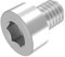 SECCARO vite a testa cilindrica M6 x 8 mm, acciaio inox V2A VA A2, DIN 912/ISO 4762, cava esagonale, completamente filettato, 20 pezzi