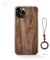 Yidai-Silu iPhone 12 Mini Echtholz Hülle 【FSC zert. Holz mit Aramidfaser, 0,8mm Ultra Dünn】 Holz Back Cover Stoßfest Etui Schutz Case Wood Case für iPhone 12 Mini 5,4” - Walnuss