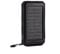 GOTOTOP Solar Power Bank 8000 / 10000mAh With LED Lights and Compass, Portable Solar Power Bank with 2 Output Ports (Batteries NOT included)(Black + black)