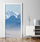 MyMaxxi - Tür bekleben mit Türtapete Türposter Türfolie Selbstklebend 90x200 große Berglandschaft - Tür verschönern Türaufkleber Türklebefolie Steine Skigebiet blau