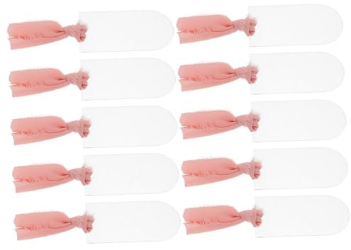 IMIKEYA 10st Sitzplatz-tags Für Hochzeiten Namenskarten Für Die Stuhlaufstellung Schilder Für Reservierte Sitzplätze Transparente Reservierte Schilder Stühle Acryl Zubehör Schreibtisch