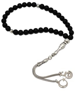 Gök-Türk Gebetskette - Tesbih Tasbih Galatasaray GS schwarz oder Silber Farben (1)
