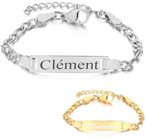KDO MAGIC – Gourmette enfant Personnalisé (Argent)