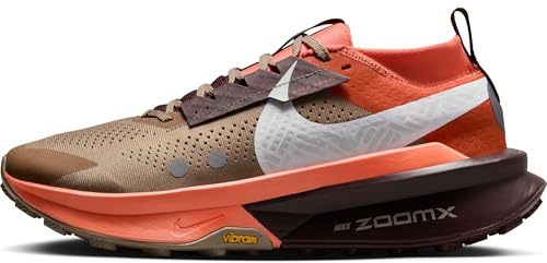 Nike Herren Zegama Trail 2 Sneaker, Khaki/White-Hyper Crimson-Burgundy Crush, 45.5 EU