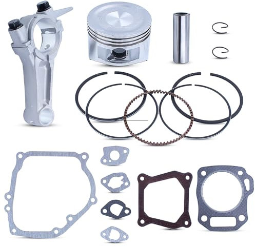 Gubeter Juego de pistones GX160 68 mm, Para Honda GX160 GX 160 5.5HP Bomba de agua del generador del motor de gas de 4 ciclos, 13101-ZF7-010, 13101-ZH8-010, 91201-Z0T-801, 13200-Z0T-800
