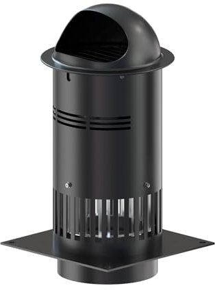 GSATREY Coperchio Comignolo, Aspiratore per Camino per Canna Fumaria Tonda Professionale da Tetto Aspirafumo Elettrico Tiracamino Tirafumo Comignolo, Camino Base Circolare(149mm/5.9in)