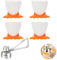 5 PCS Egg Cup, Funny Egg Cups, Novelty Egg Cups, Egg Cups Kids, Cartoon Egg Holders, Soft Hard Boiled Egg Cups, for Creative Cutlery for Home Kitchen Decoration