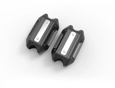 ONDAWR Motorrad-Stoßstangen-Rahmenschutz Für Aprilia Für Tuono 660 RS660 RS 660 2020 2021 25 Mm Motorrad-Sturzbügel Stoßstange Motorschutz Schutz Dekorativer Block Motorschutz-Rahmenschutz(Splitter)
