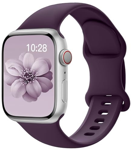 Sport-Silikonband, kompatibel mit Apple Watch-Armbändern, 40 mm, 38 mm, 41 mm, 44 mm, 45 mm, 42 mm, 49 mm, für Damen und Herren, weiches Armband, wasserdicht, Ersatz-Sportarmband für iWatch Bands