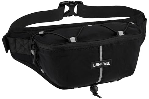 LAIMEIWEE Bauchtasche Gürteltasche Herren Damen – Klein, Anti-Diebstahl, Hüfttasche mit RFID Schutz, wasserabweisend & verstellbar – 3-in-1 für Reisen, Wandern, Hundetraining, Festival