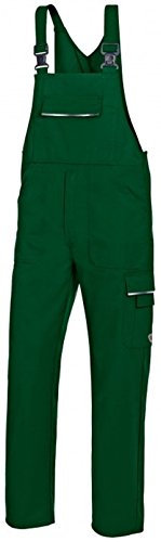 BP 1604-559-74-46l Latzhose, Stretch-Hosenträger mit Clipbefestigungen, 245,00 g/m² Stoffmischung, mittelgrün, 46l