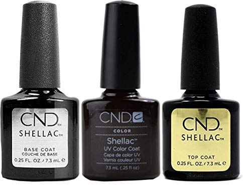 CND Original Shellac Fedora Plus Base Coat Plus Top Coat 7.3 ml 1er Set 1 x 22 ml