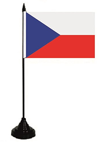 U24 Tischflagge Tschechien Flagge Fahne Tischfahne 10 x 15 cm
