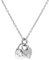 jewellerybox Sterling Silver & Clear CZ Crystal Double Padlock Necklace