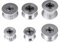 5Stück 2GT Aluminium Timing Riemenscheibe Bohrung Spannrolle Drucker 3mm / 5mm Bohrung Rad 16/20 Zähne für Gürtel Breite 6mm/10mm Zahnriemen(W6mm, 20T, Bore 5, Toothless)