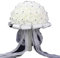 Bouquet da sposa, con rose di cristallo e perle, per damigella d'onore, bouquet da sposa in seta artificiale (XF10)