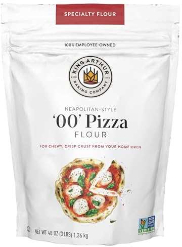 King Arthur 00 Pizza Flour, Non-GMO Project Verified, 100% American Grown Wheat, 3 lb Bag