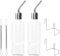 VILLCASE 2pcs Rabbit Water Bottles, Hanging Rodent Drinker, No Leak Drinking Feeder Hamster Automatic Water Dispenser for Bunny Chinchilla Small Animals