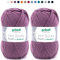 theofeel Set | 2x50g Merino Sockenwolle mit Kaschmir | Gründl Hot Socks Pearl 05 | Strumpfwolle mit Kaschmirwolle | Cashmere Sockengarn zum Stricken oder Häkeln