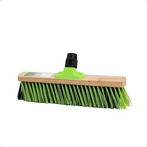 Rekord Straßenbesen (Kombination aus PVC-Borsten & Arenga-Fasern), Arbeitsbreite: 40 cm, ohne Stiel, ideal für feines Kehrgut geeignet