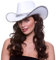 Wicked Costumes Texanischer Cowboy-Hut für Erwachsene, Kostüm- und Partyzubehör, Weiß, Pailletten