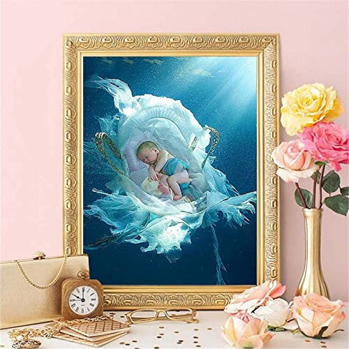 Kits de Peinture Diamant pour Adultes Bébé mignon 70x100cm Peinture par Numero Enfants Bricolage Diamant Broderie Point de Croix,5D Diamant Painting Arts Home Décoration Murale