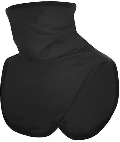 SiXsigma Sports Windproof Thermal Neck Warmer Motorbike Layer Fleece Scarf - Quick Dry Neck Warmer Men Snood For Motorcycle, Sports, Outdoor, Cycling, and Ski Snoods For Men & Women (Black)