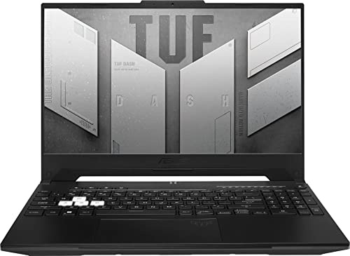 EXCaliberPC ASUS TUF Dash F15 FX517ZR-F15.I73070 (i7-12650H, 16GB RAM, 512GB NVMe SSD, RTX 3070 8GB, 39.6 cm FHD 144Hz, Windows 11) Gaming Notebook