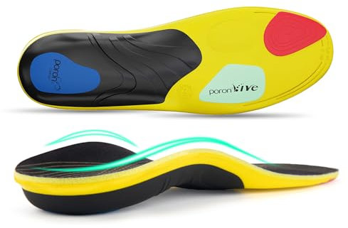 Sushn3D Solette plantari per fascite plantare, supporto per arco plantare, per uomini e donne, inserti per scarpe da corsa in gel per piedi piatti, inserto ortopedico per alleviare il dolore ai piedi,