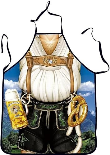 Huayifa Motiv Schürze,Lustige Küchenschürze, sexy Männerschürzen,grillmeister schürze,grillschürze für männer,A