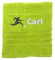Personalisiertes Handtuch mit Namen Schön gestickter Sport Name Handbadetuch 100% Baumwollhandtuch Sportliche Motive Personalized Custom Towel with Name (140 x 70 cm, Fußball)