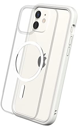 RhinoShield Modulares Case kompatibel mit MagSafe für [iPhone 12/12 Pro] | Mod NX - Überragender Magnet, Individuell anpassbare, strapazierfähige Schutzhülle 3.5M / 11ft Fallschut - Weiß