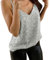 RMBLYfeiye Glitzer Damen V-Ausschnitt Pailletten Spaghetti Tank Top Sexy Party Rückenfrei Crop Y2K Sommer Basic Ball Dirndl Bluse Festliche Oberteile Ärmellos