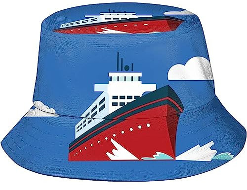 351 Herren Damen Sommerhut EIN Riesiger Eisbrecher Bucket Mütze Vintage Anglerhut Uv-Schutz Sonnenhut Für Urlaub Reisen Wandern