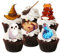 PRECUT Wizard Cupcake Toppers, Wizarding School Cake Decorations, Edible Sorcerer Cup-Cake Topper, Witch Birthday Party - 2 Inches/5cm (Pack of 24)