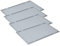 kanister-vertrieb® 4er Set: Auflagendeckel Euro-Norm Deckel passend für E1, E2, E3 Kiste mit Grundmaß 60 x 40 cm Deckel für Euroboxen rot, grau, blau, grün (Grau)