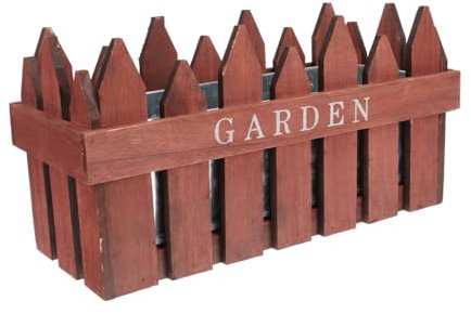 IWOWHERO 1Stk Holzzaun Pflanzer Zimmerpflanzentöpfe rustikale Vasen botanisches Wohnkultur Töpfe für Pflanzen Blumentopf dekorativer Holzzaun Mode schmücken Container der Zaun hölzern