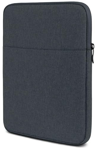 moex Tablet Hülle für Samsung Galaxy Tab A9 Plus Tasche mit Reißverschluss und Fach für Zubehör, Nylon Stoff Sleeve weich Gepolstert, Schutzhülle Minimalistisch Dash Case, Anthrazit