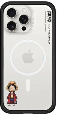 RhinoShield Modulare Case kompatibel mit MagSafe für [iPhone 15 Pro Max] | Mod NX Überragender Magnet, strapazierfähige Schutzhülle 3.5M / 11ft Fallschutz - Schwarz [One Piece/Luffy SD]