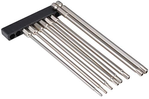 HOHXEN 8 Piezas 150mm Torx Destornillador, 1/4'' Mango Hexagonal Magnético a Prueba de Manipulaciones de Seguridad Torx Bits, Plum Blossom Destornillador - T9, T10, T15, T20, T25, T27, T30, T40