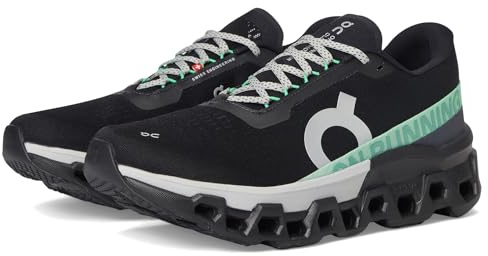 On Men's Cloudmonster 2 Sneaker, Black/Glacier, 7.5 UK