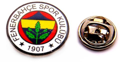 Generisch Fenerbahce Anstecker, Gelb, Hartemaille mit rückseitigem Butterflyverschluss