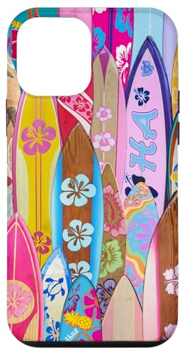 Summer Preppy Tropical Surfing Board Hawaii Flower Ananas Hülle für iPhone 12 mini