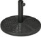 Outsunny Base de Sombrilla Redonda Relleno de Cemento Soporte para Sombrilla Peso 9,5 kg para Poste de Parasol de Ø38/48 mm Negro